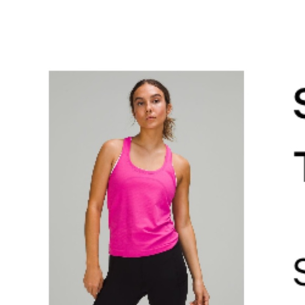 Lululemon Swiftly Tech RB Tank 2.0 Race. Pink. New with tags!!!
